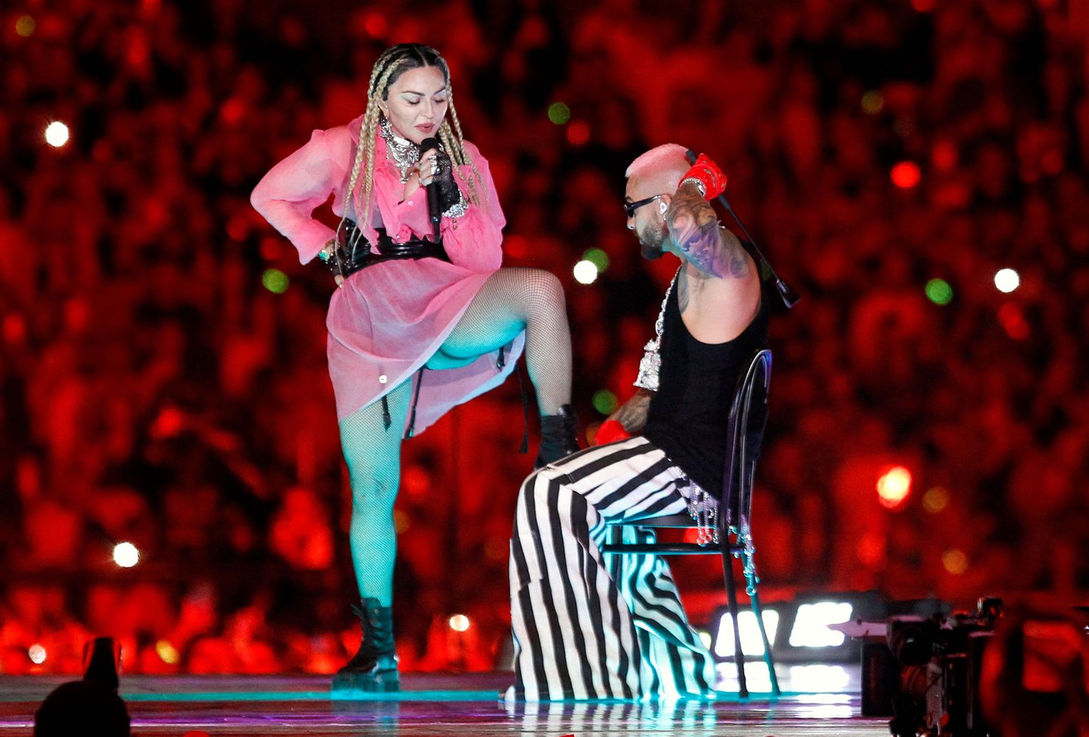 Popstaar Madonna 2022. aasta aprillis.