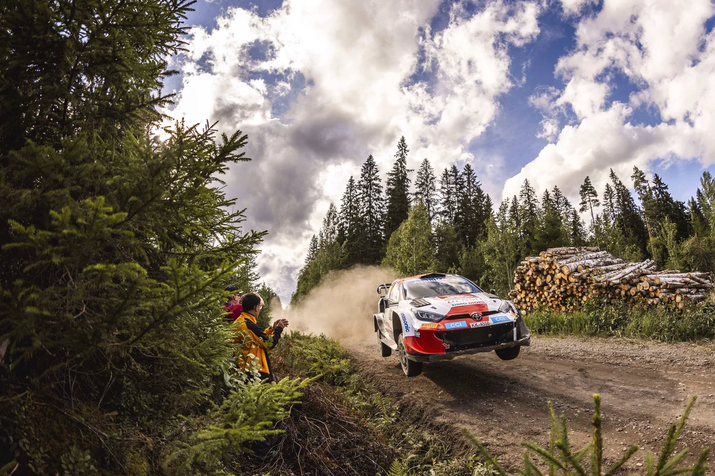 Kalle Rovanperä Soome rallil.