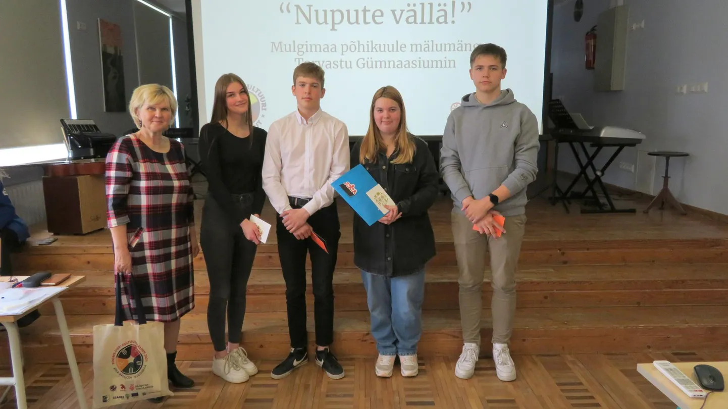 Täädmisteproovi kolmande jao võit läits Tarvastu gümnaasiumi võistkonnale.