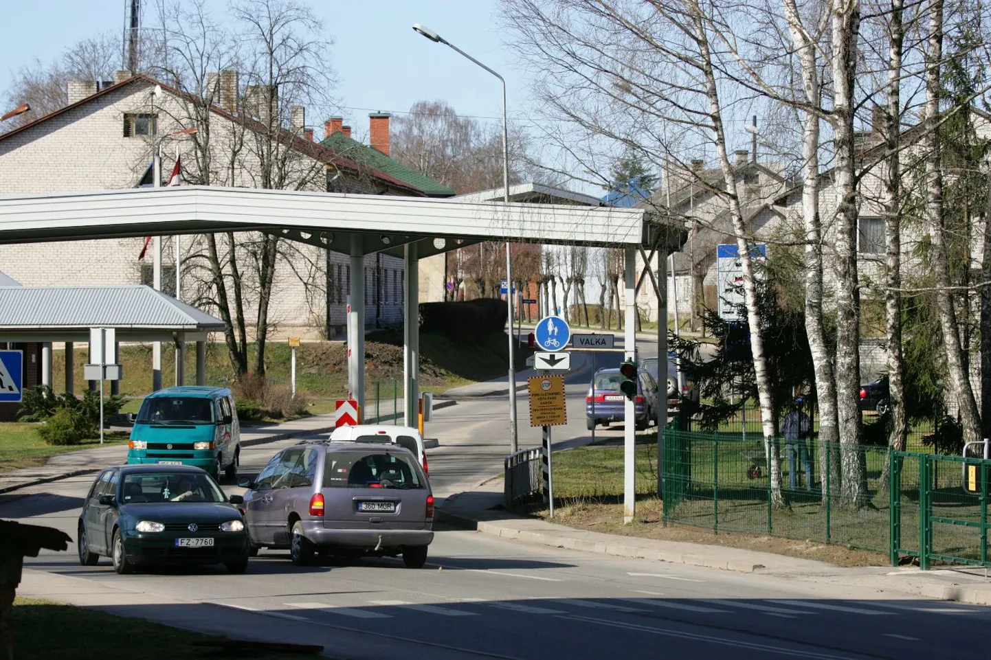 Valga Sepa tänava piiriületuspunkt.