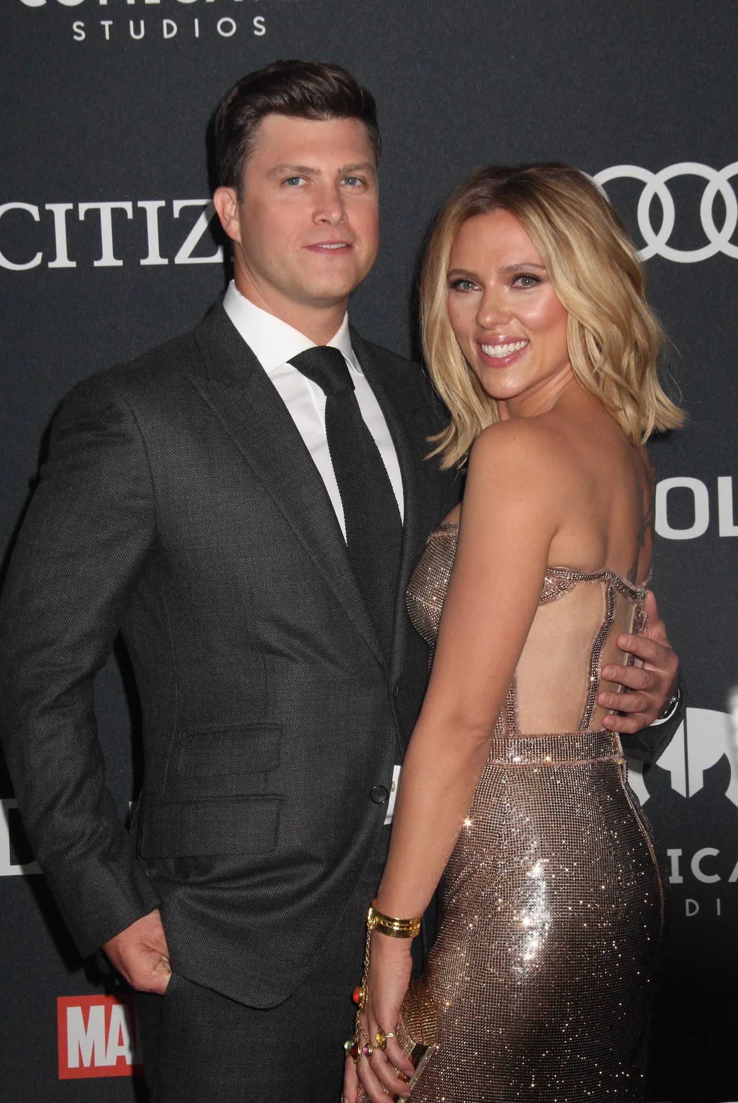 Colin Jost ja Scarlett Johansson 2019