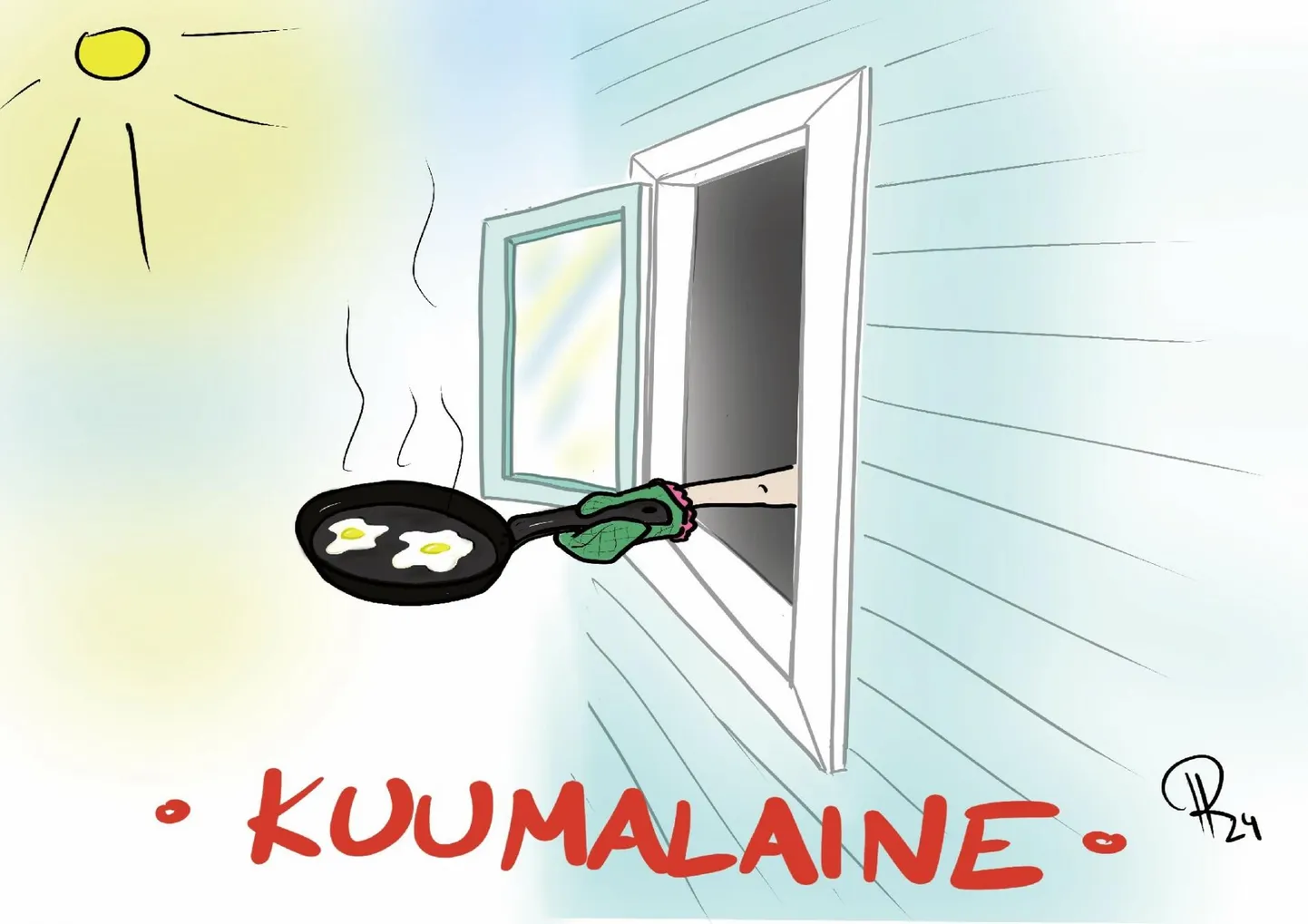 Nädala karikatuur "Kuumalaine".