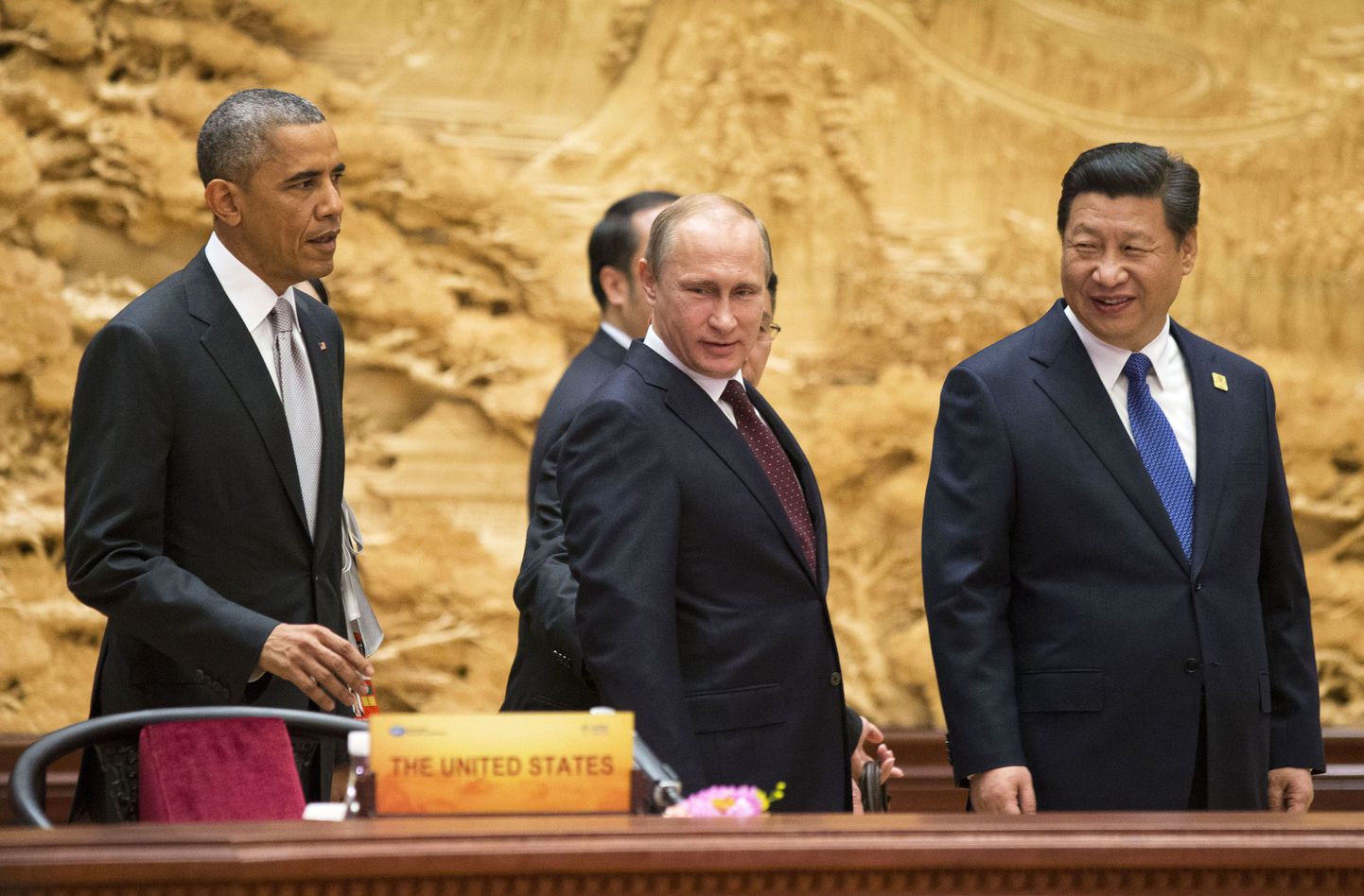 Президент России Путин и Президент США Обама.