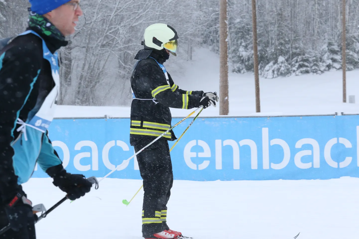 Начало Тартуского лыжного марафона.