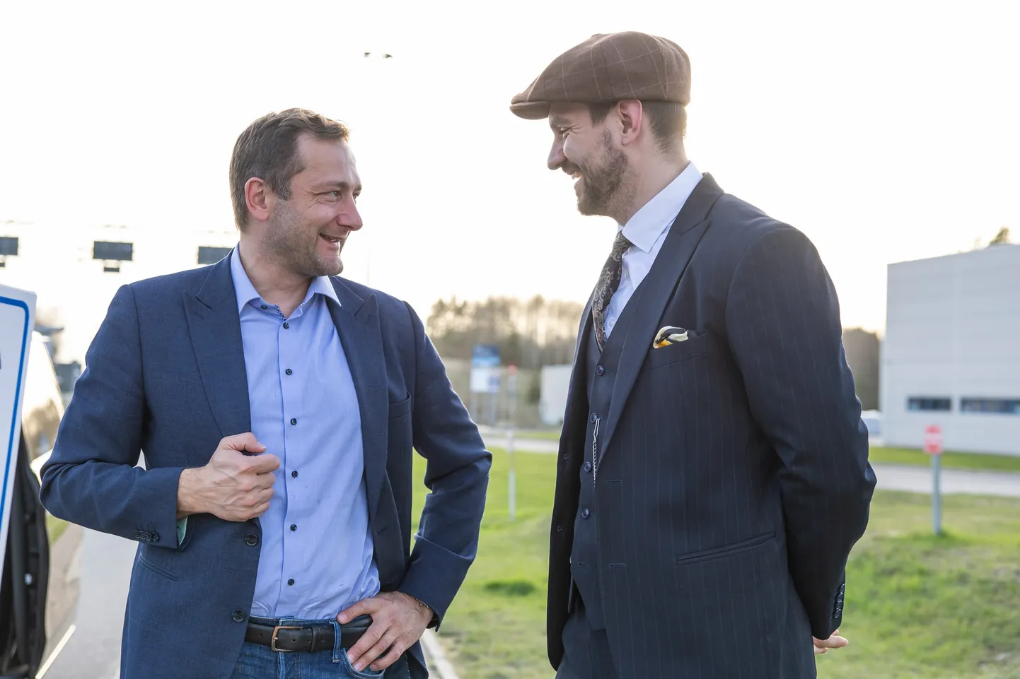 Volinik Christophe Hansen (vasakul) kohtus ka regionaal- ja põllumajandusministri Hendrik Johannes Terrasega (paremal).