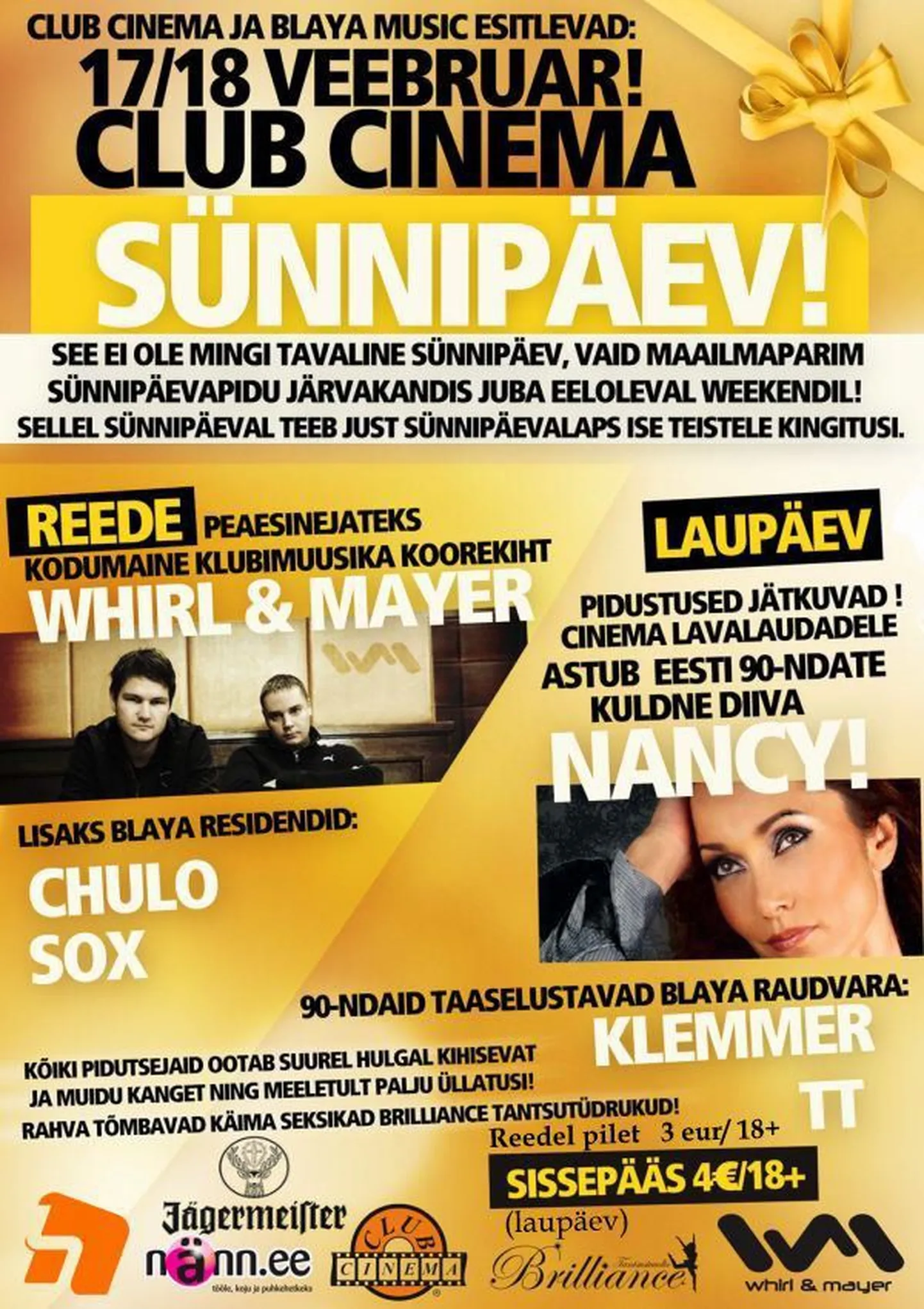 Club Cinema peab sel nädalavahetusel sünnipäeva!