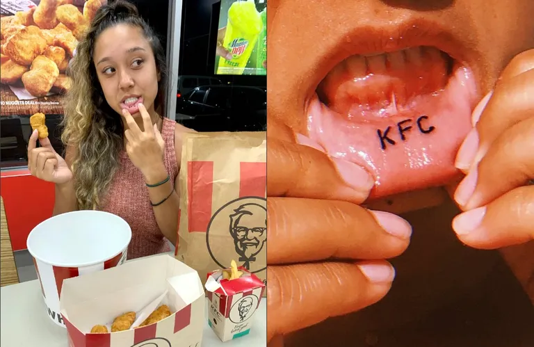 Noor austraallanna on tõeline KFC fänn.