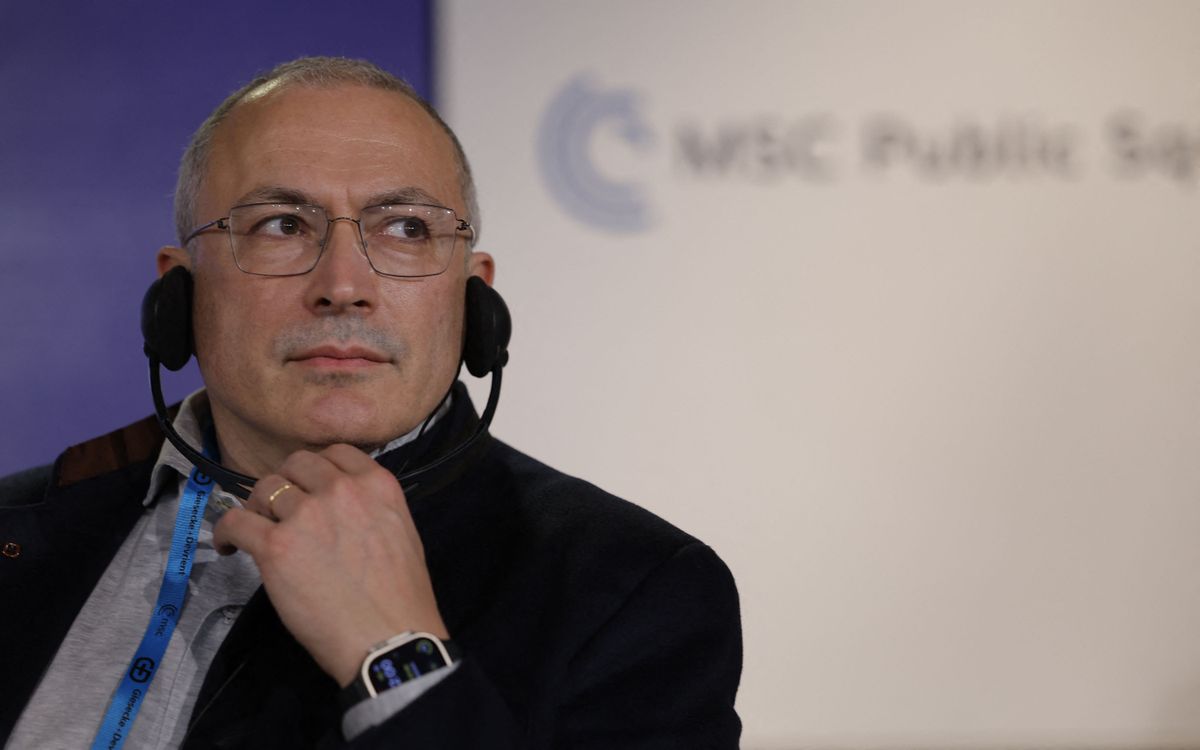 Михаил Ходорковский на Мюнхенской конференции по безопасности 18 февраля 2023 года.