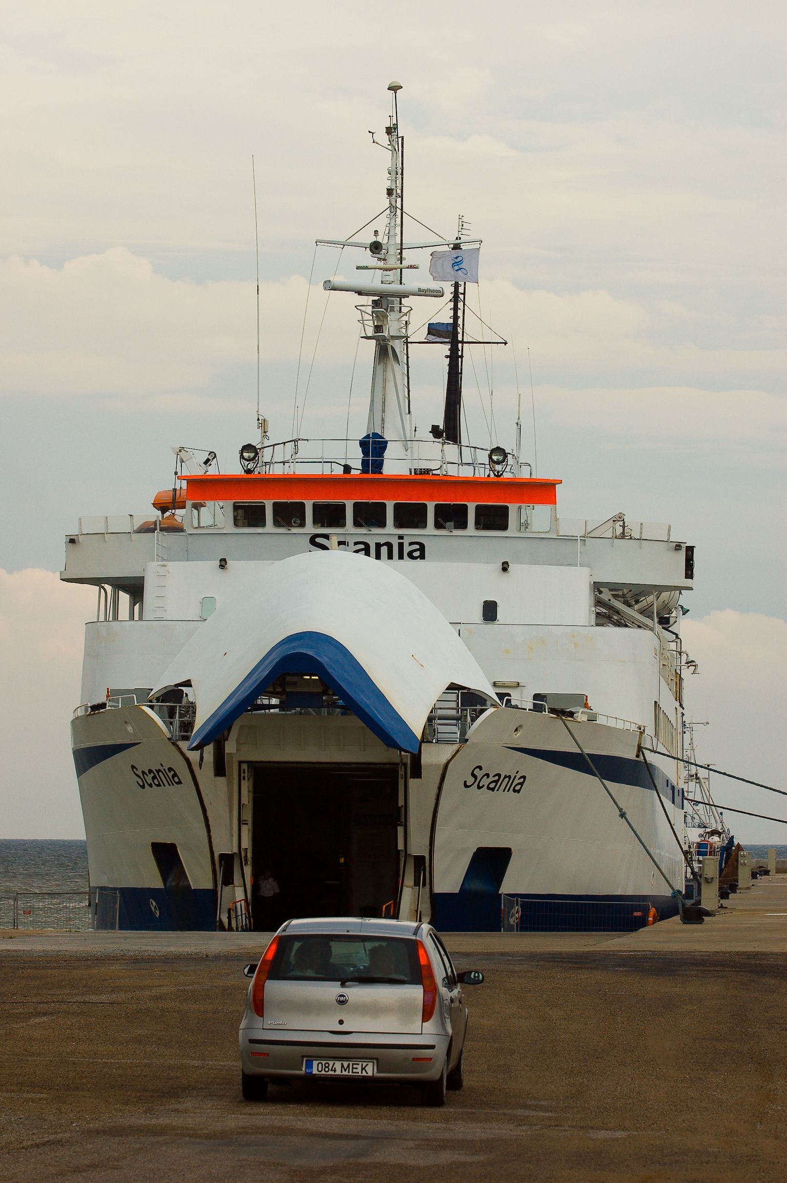 Varem on Ventspilsi ja Mõntu vahet sõitnud Scania.