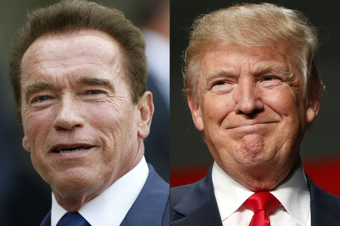 Arnold Schwarzenegger (vasakul) ja Donald Trump