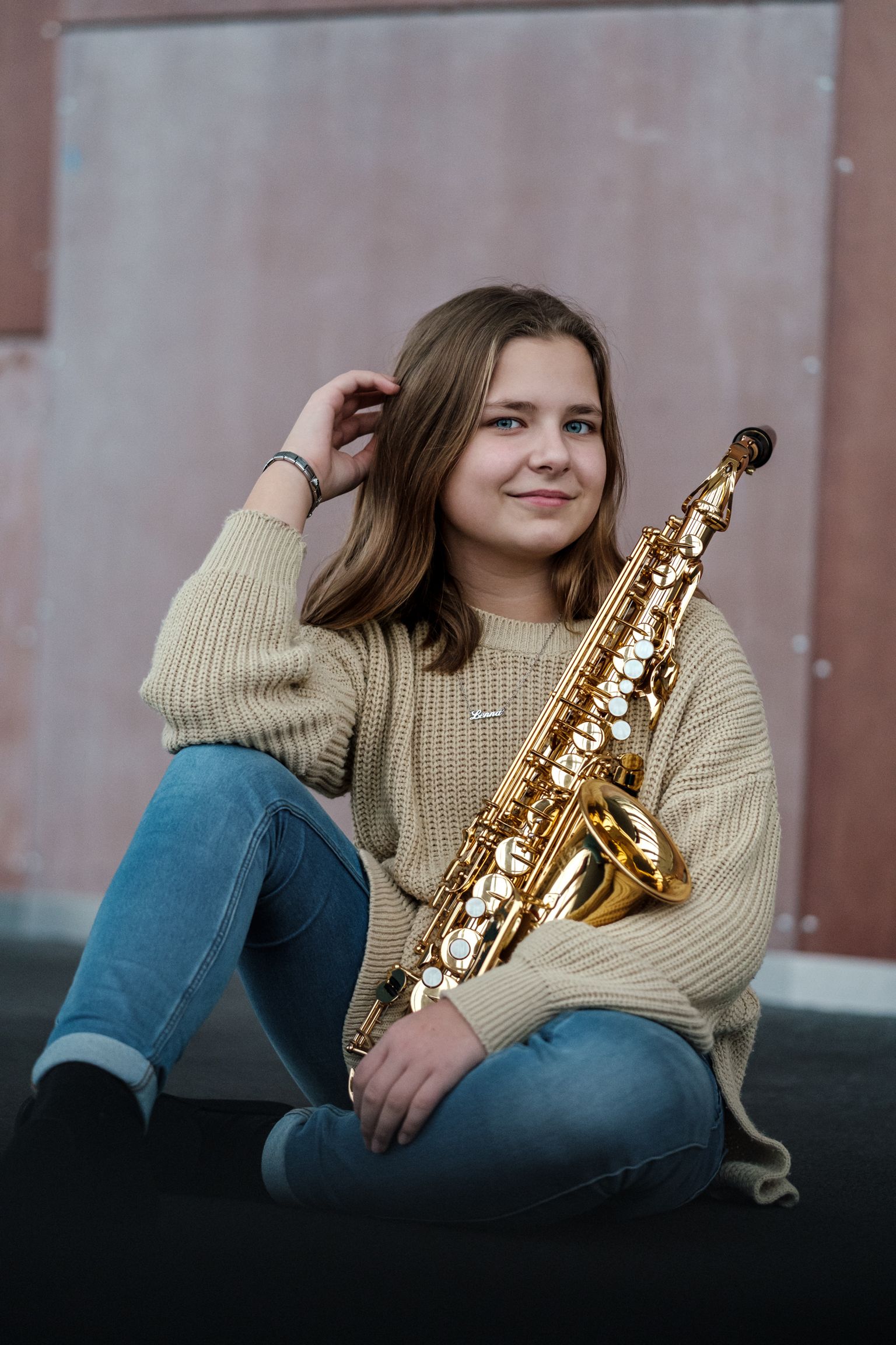 Saksofonist Lenna Valdmaa (11) õpib Pärnu Muusikakoolis.