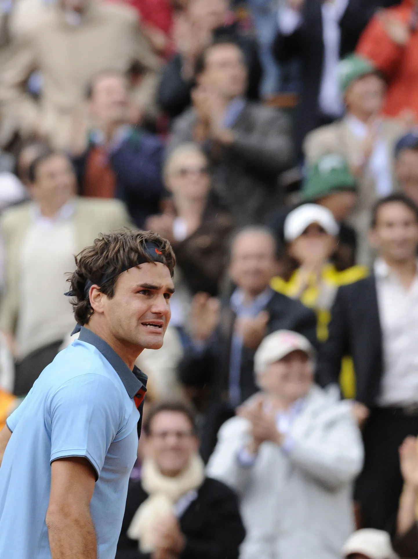 Võidukas Roger Federer.
