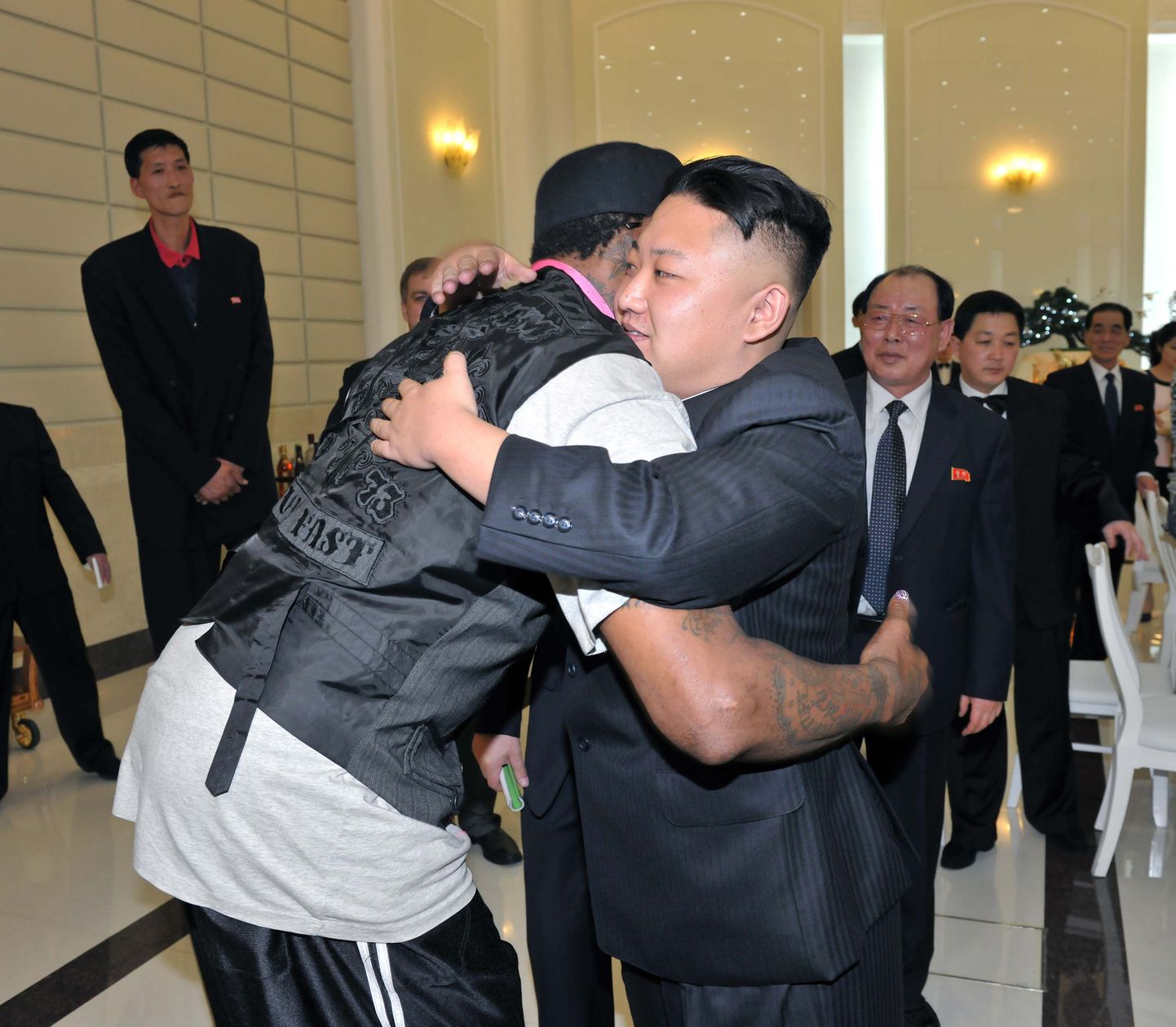 Kim Jong-Un ja Dennis Rodman.