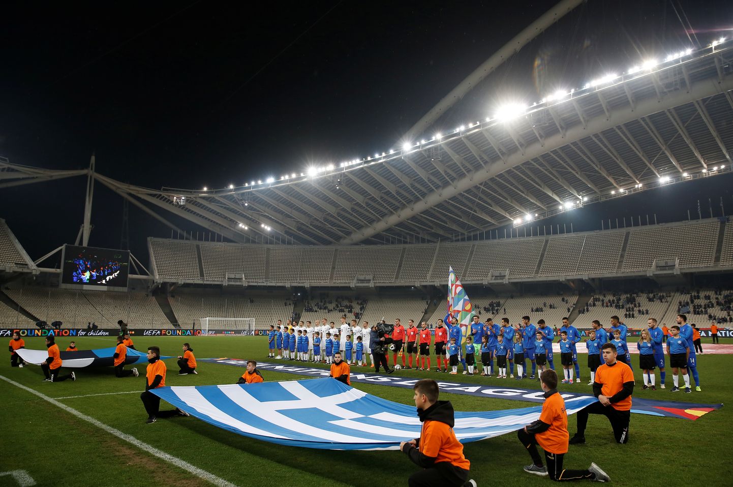 Kreeka ja Eesti mäng Rahvuste liigas.