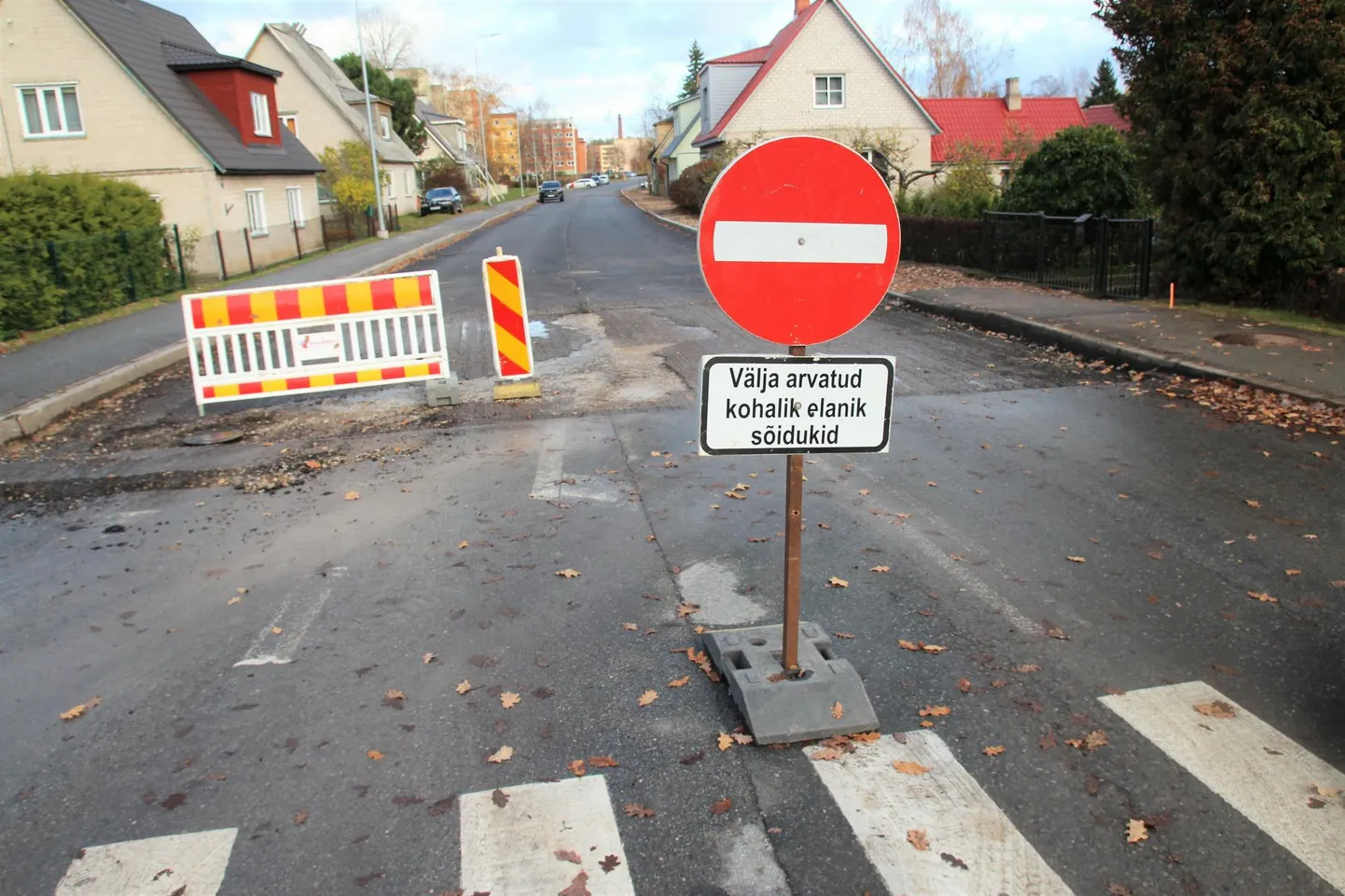 Teeremonti tehti Võrus muu hulgas ka Luha tänava alguses.