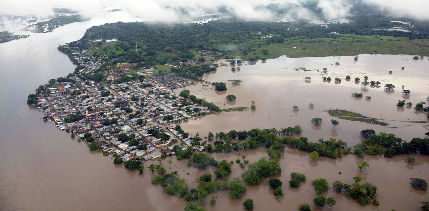 Наводнение в Колумбии.