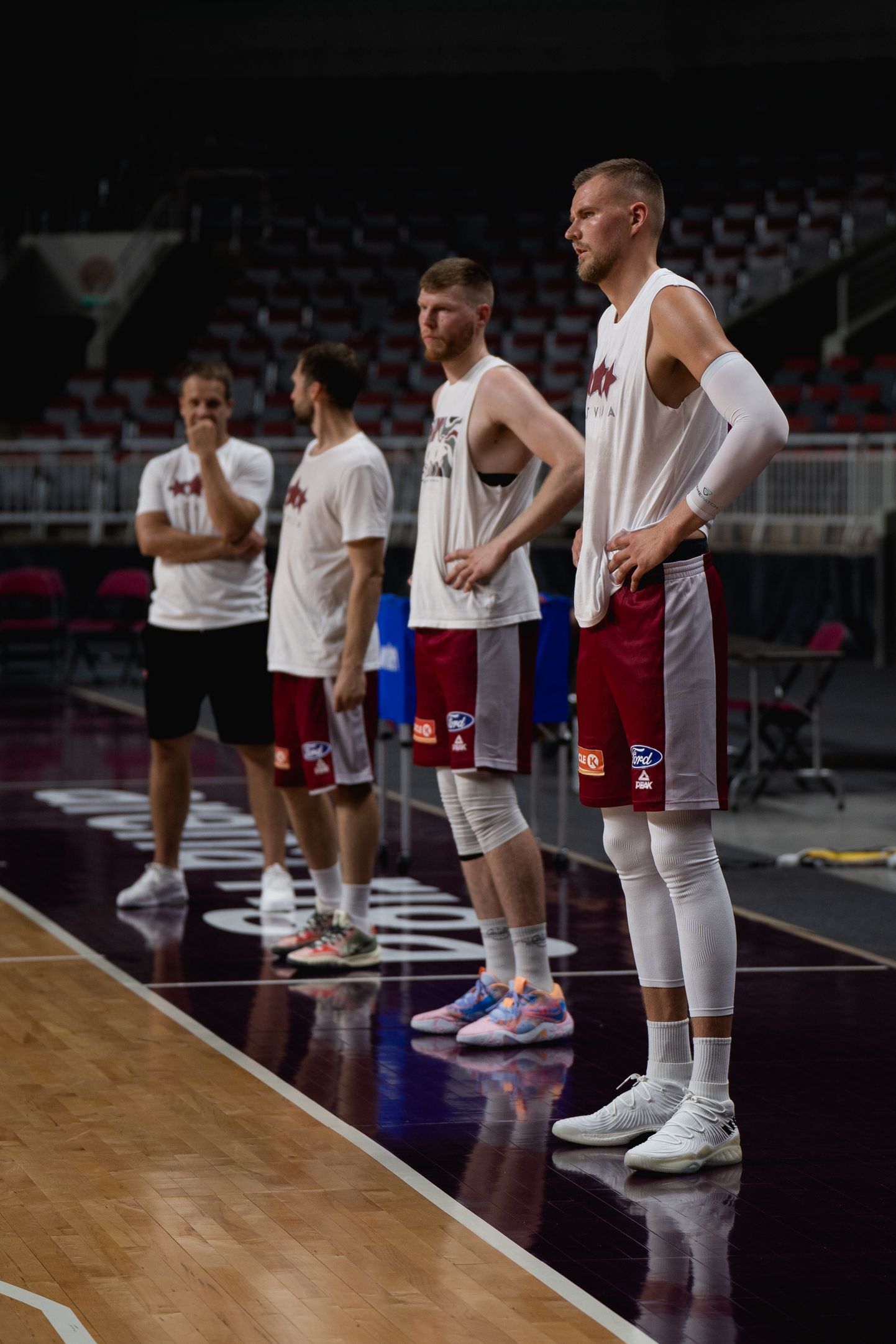 Latvijas basketbolisti Dāvis Bertāns un Kristaps Porziņģis