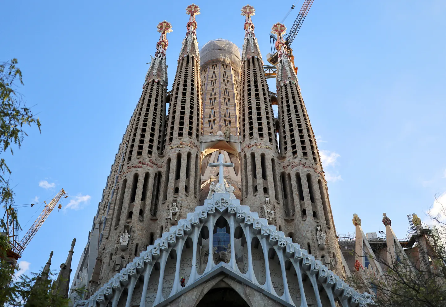 Sagrada Familia basiilika Hispaanias Barcelonas.