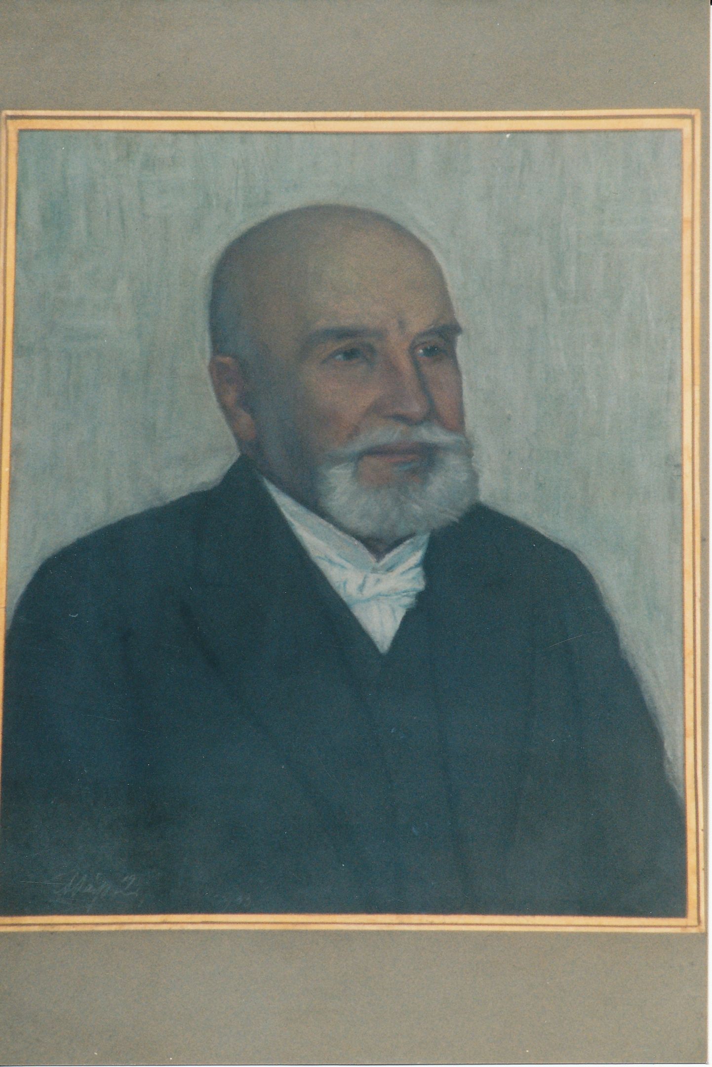 1933. Rahvaluuleteadliku ja vaimuliku Matthias Johann Eiseni portree. Ants Laikmaa.