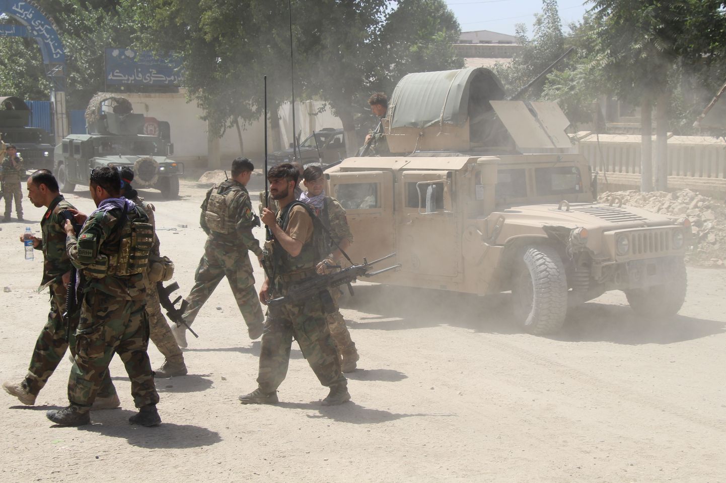 Afganistani sõjaväelased Kunduzi lähedal. Foto on illustratiivne.