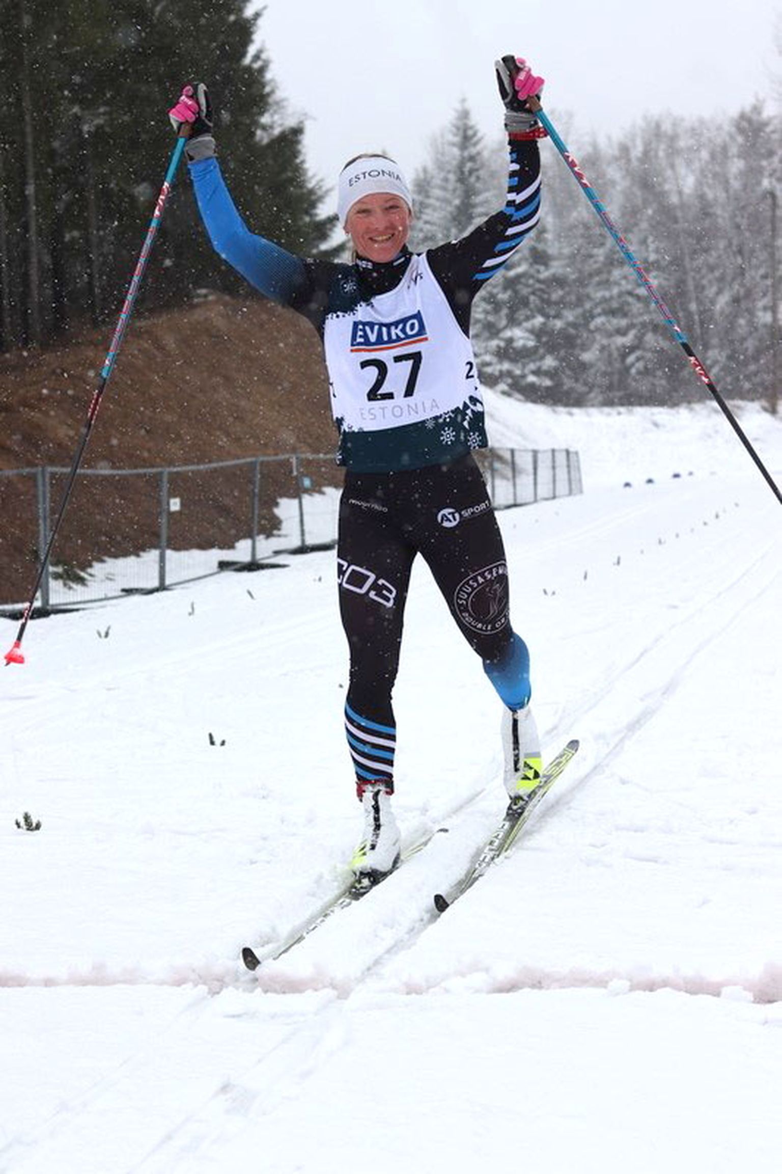 Татьяна Маннима в субботу завоевала свой 20-й титул чемпионки Эстонии, став на этот раз лучшей на дистанции 30 км.