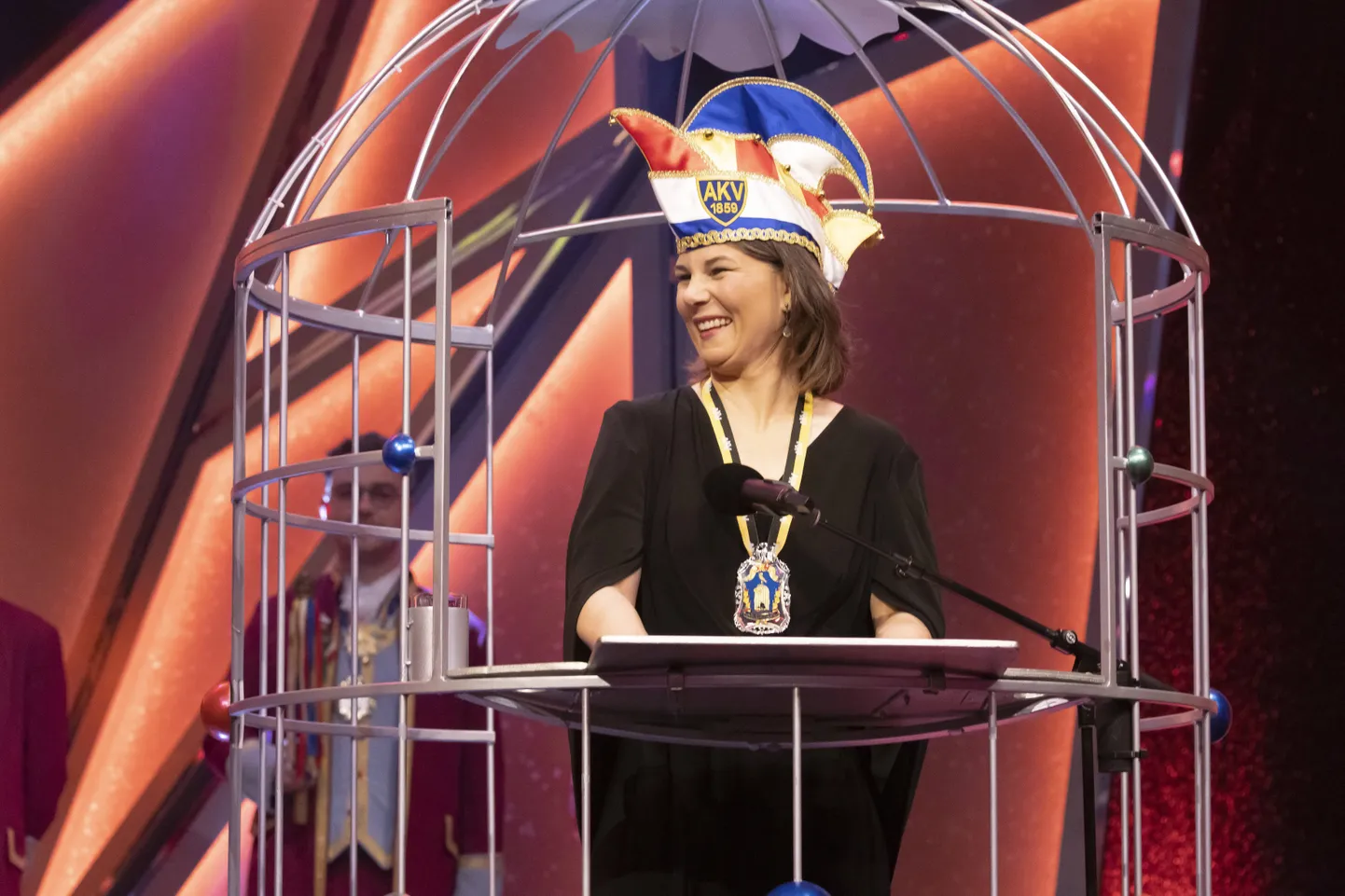 Saksamaa välisminister Annalena Baerbock hiljuti Aacheni karnevaliseltsi auhinnatseremoonial.