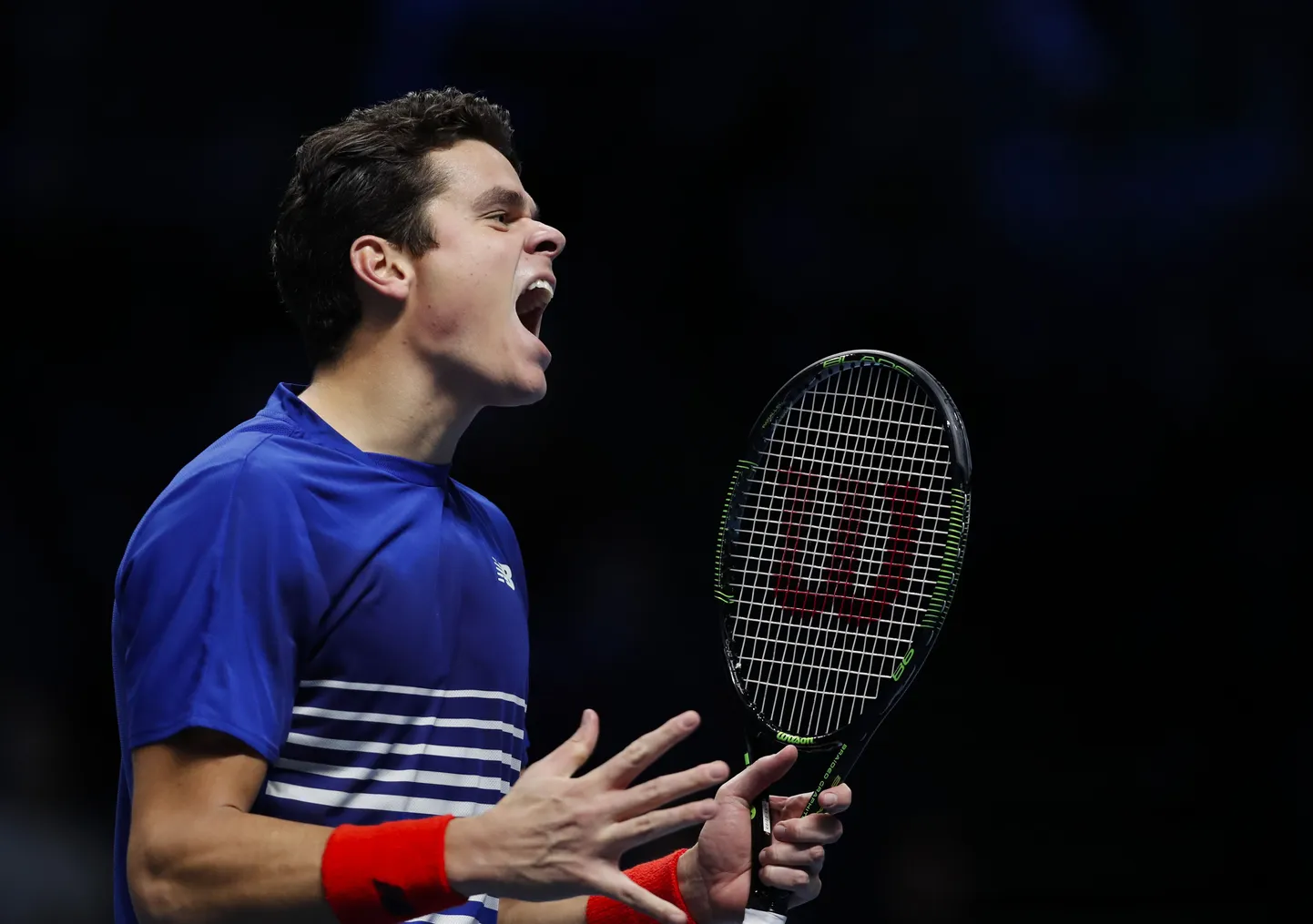 Milos Raonic aastalõputurniiril.