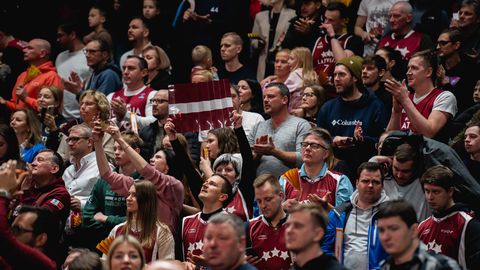 Latvijas un Lietuvas basketbola spēle uzstādīs "Xiaomi Arēnas" skatītāju rekordu