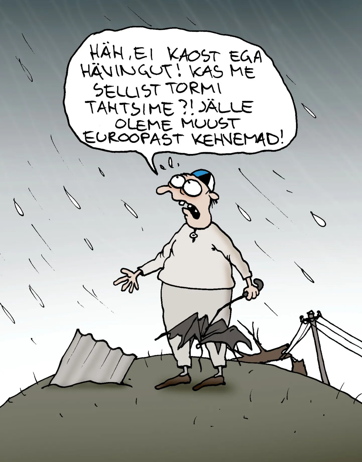 Torm ja oodatust leebemaks.