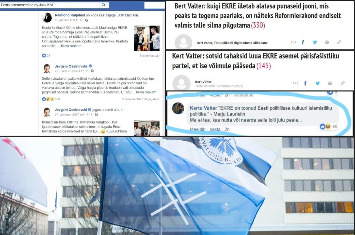 Trollid kommenteerivad poliitikute postitusi ja uudiseid, laigivad EKRE-t ja smugeldavad valenimede alt arvamuslugusid ajakirjandusse. Kõik märgid viitavad EKRE noorteühenduse liikmetele.