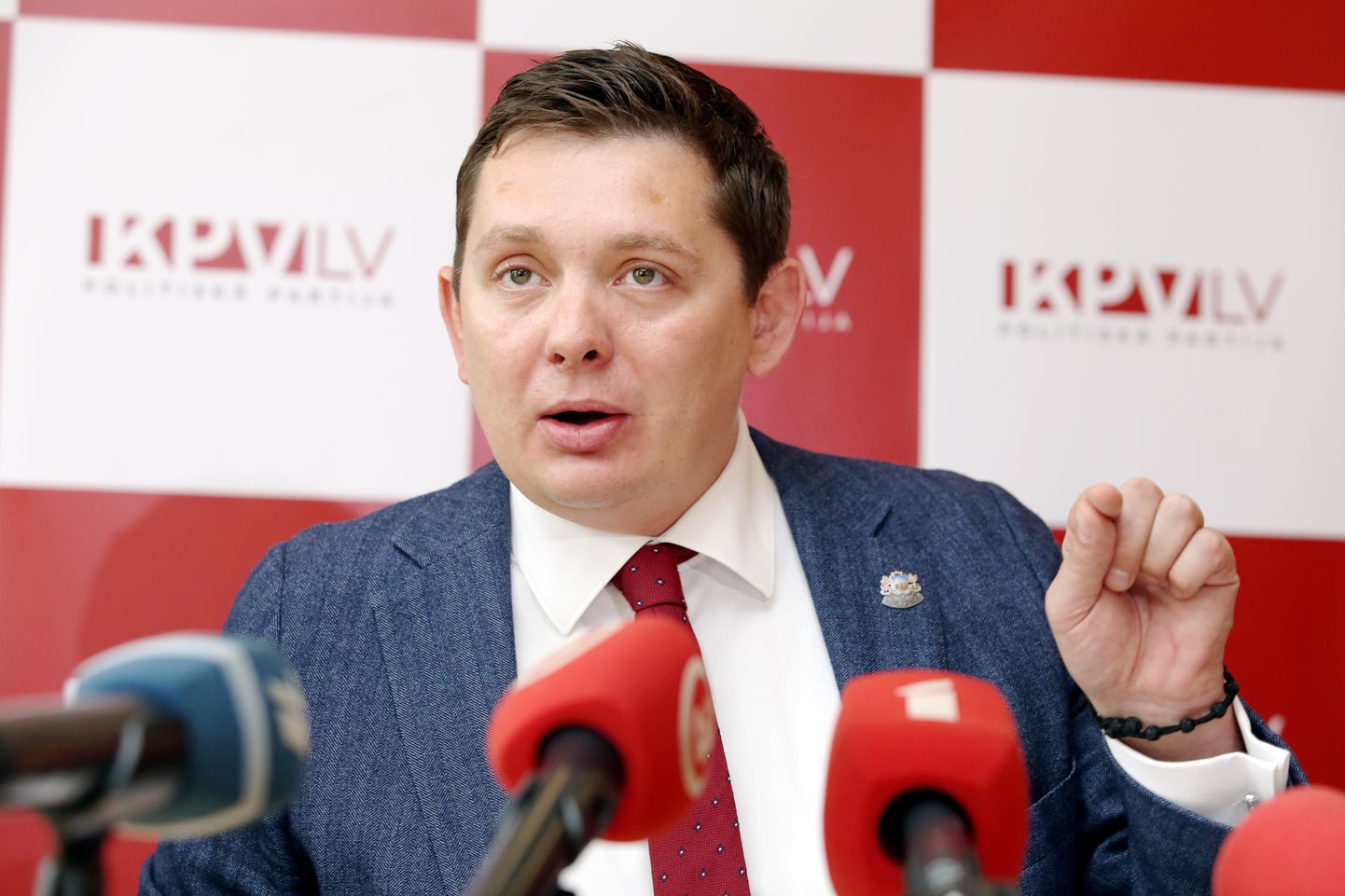 Partijas "KPV LV" valdes priekšsēdētājs, Saeimas deputāts Artuss Kaimiņš 