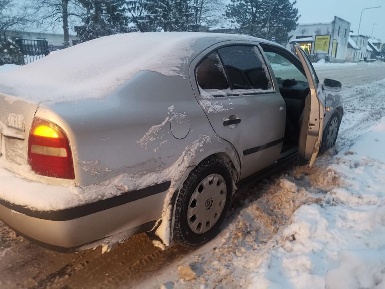 Lumekoristuse käigus tagurdas frontaallaadur otsa mööda liikunud sõiduautole.